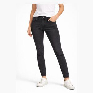 Express Mid Rise Stretch Legging Jean Black 8S Slim Stretch Denim